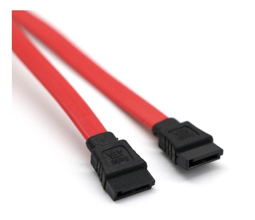 Imagen 1 de 2 de Cable Sata De Datos Para Discos Duro Rojo