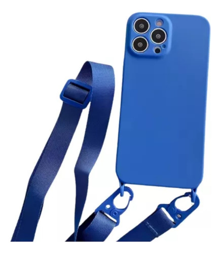 Capa Com Alça Compatível iPhone 13, 14, 15 Promax Cores Luxo