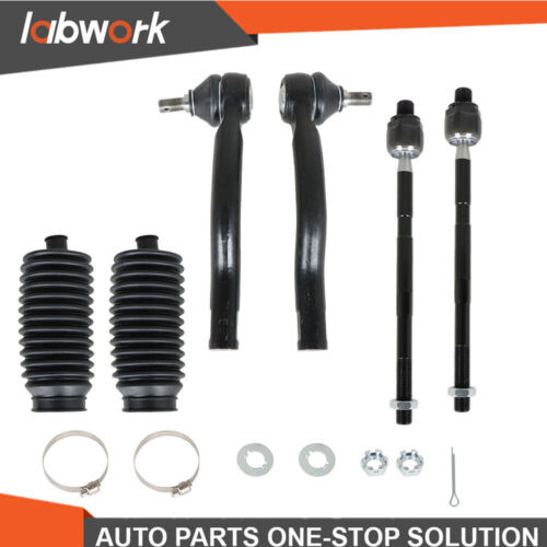 Labwork Front Inner & Outer Tie Rod Boot Kit For 2007-20 Aaf