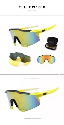 Gafas Ciclismo con 2 Lentes Intercambiables UV400 Gafas Deportivas