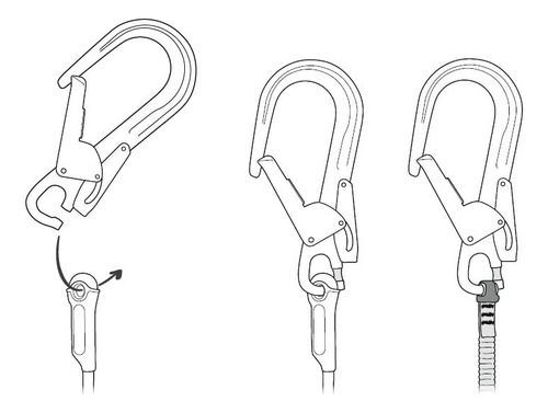 Petzl Mgo Open 60 Gancho Rescate Vertical Rope Access Rapel Gris Oscuro