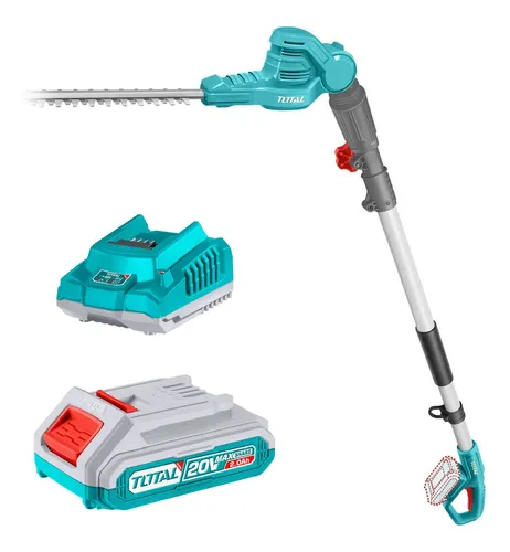 Cortacerco Extensible Total 20v 240cm - Batería Y Cargador Turquesa