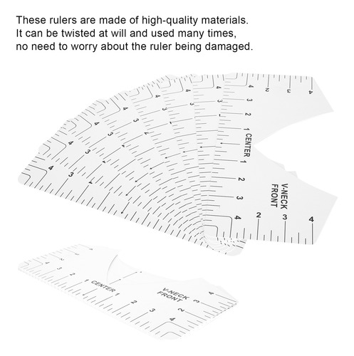 Guia Da Camiseta Sewing Ruler, Ferramenta De Alinhamento, Go