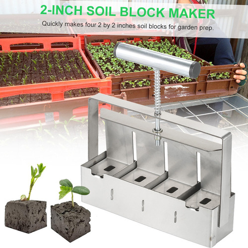 Máquina Portátil Dibble Blocker Blocker Soil De 2 Pulgadas