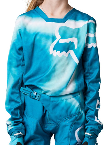 Imagen 4 de 10 de Conjunto Motocross Fox - Niña - Yth Girls 180 Toxsyk