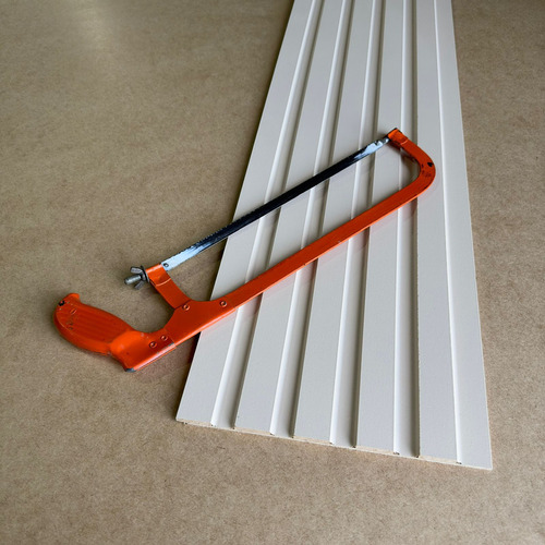 Painel Ripado Compacto 90x25cm: Estilo E Versatilidade Cor Areia