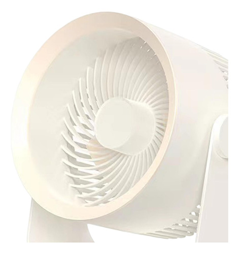 Ventilador De Circulação De Ar De Branco Recarregável