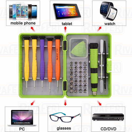 Imagen 2 de 10 de Kit Destornilladores Celulares 36 En 1 De Torx Profesionales