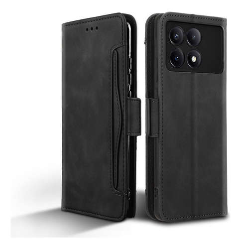 Z For Poco X6 Pro 5g 2 In 1 Pu Wallet Card Slot Stand Case