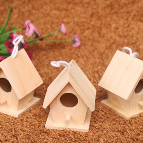 Nido De Pájaro Grande Terminado Mini Casita Para Aves