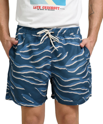 Short Traje De Baño Hombre Corto Brooksfield Estampado 6722b