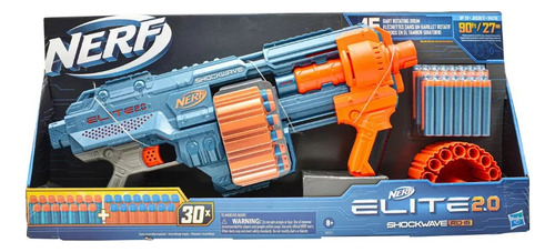 Nerf Elite 2.0 Shockwave Rd-15 Hasbro Cd Azul