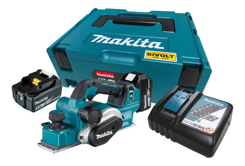 Plaina Sem Fio Dkp181rtj 18v Makita 2bat 5ah Dkp181 110V/220V