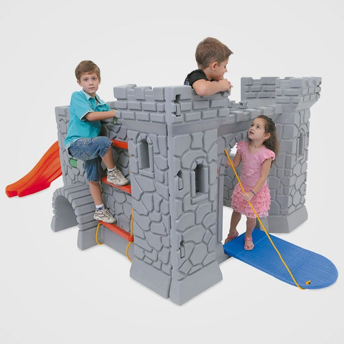 Playground Castelo Medieval Xalingo C/ Escorregador Infantil