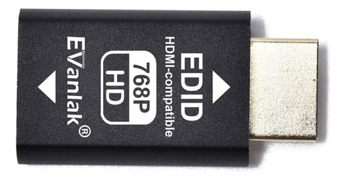 Emulador Hdmi 3ra Generación, Evanlak 1024x768 @60hz