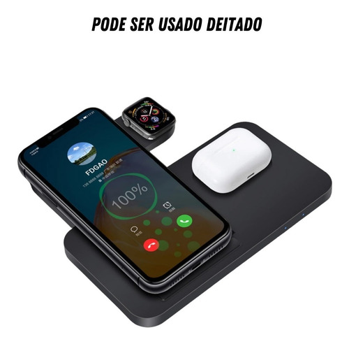 Imagem 6 de 6 de Carregador Sem Fio Indução Para iPhone 8 / Xr / 11 Pro Max