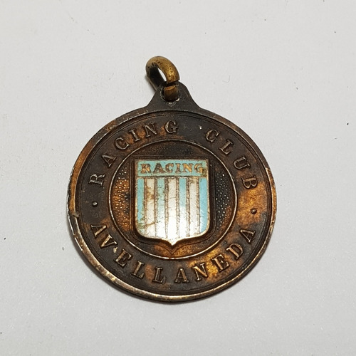 Antigua Medalla Racing Club Con Esmalte Mag 60594