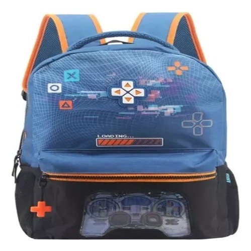 Mochila Gamer Escolar 16 PuLG. Bolsillo P/botella 80 Divina!