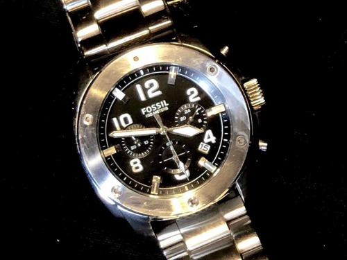 Relógio Fossil Masculino Chronograph Fs4926/1pn Otimo Estado