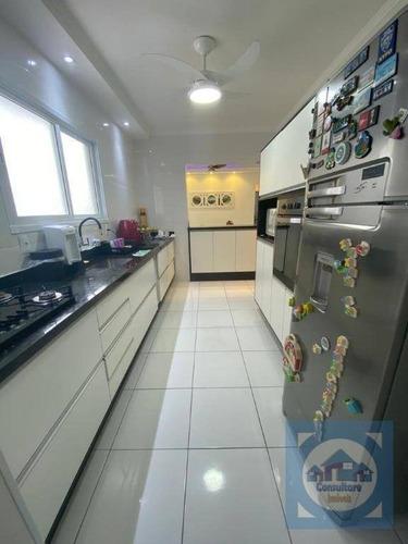 Apartamento Com 3 Dormitórios À Venda, 131 M² Por R$ 870.000,00 - Campo Grande - Santos/sp - Ap5697