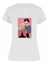 Comprar Playera Mujer Sailor Moon Anime Camiseta Bca Negra