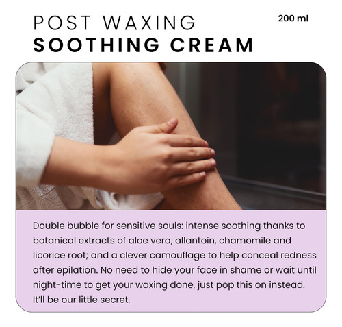 Post Wax Lotion Depileve Soothing Cream 200ml W/ Aloe Vera