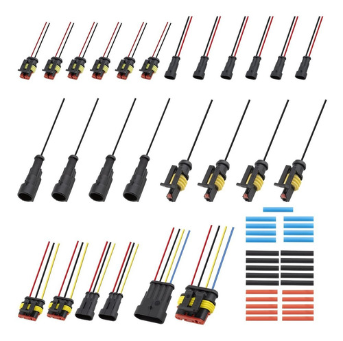 Kit Conector Electrico Automotriz 13 Juego Cable Impermeabl