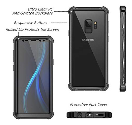 Dexnor Funda Galaxy S9 Con Protector De Pantalla Transparent