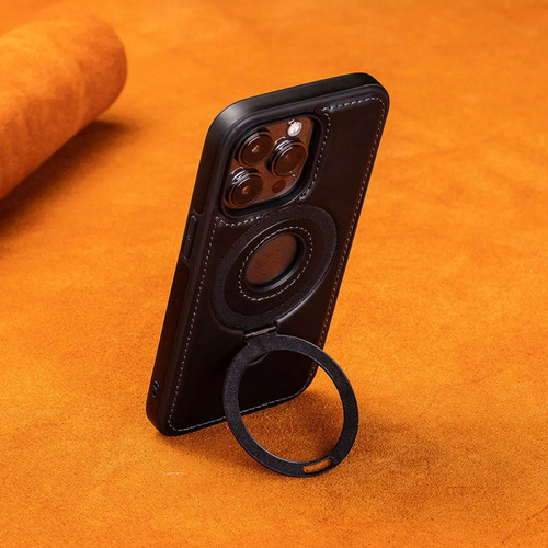 X Funda De Piel Auténtica For iPhone 15 Pro, Modelo