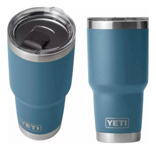 Vaso Térmico Rambler De Acero Inoxidable Yeti 30oz Magslider Nordic Blue Lisa