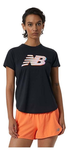 Remera New Balance Mujer Graphic Accelerate Run Gym - Salas