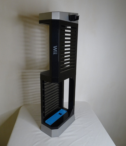 Wii Accesorios Torre De Almacenamiento Para Wii/wii U Negro