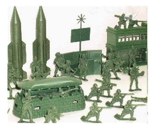 Set De Juego De 56 Piezas Con Base De Misiles Militares Toy
