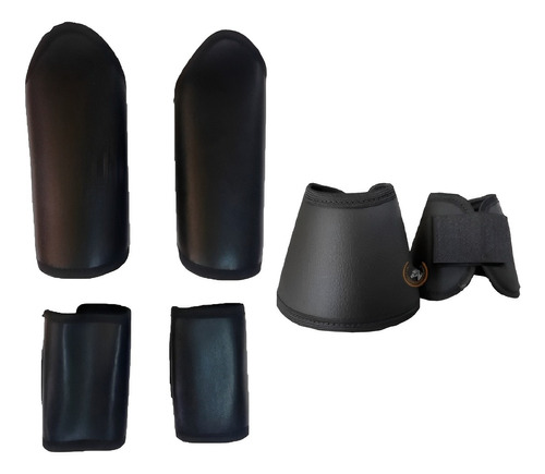 Conjunto Caneleira 4 Peça Preto + Par De Cloche Preto Oferta