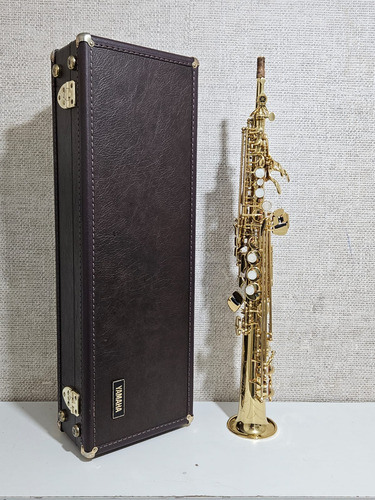 Sax Soprano Yamaha Yss 675 Dourado Japão Usado Ref: 218