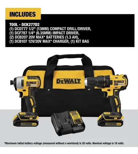 comprar Dewalt 20v Max - Kit Combinado De 2 Herramientas Eléctricas