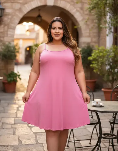 Vestido Plus Size De Alcinha Soltinho