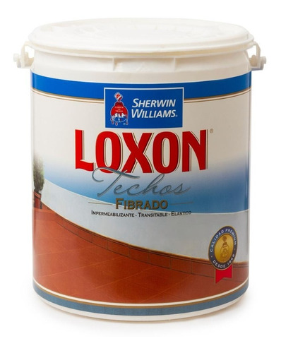 Imagen 1 de 2 de Pintura Loxon Techos Impermeabilizante Sw Color Blanco Gal