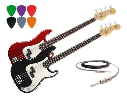 Bajo Eléctrico Precision Bass Leonard Cable Púas Gtía