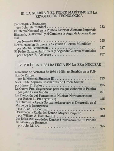 Guerra Estrategia Y Poder Marítimo B Mitchell Simpson (Usado)