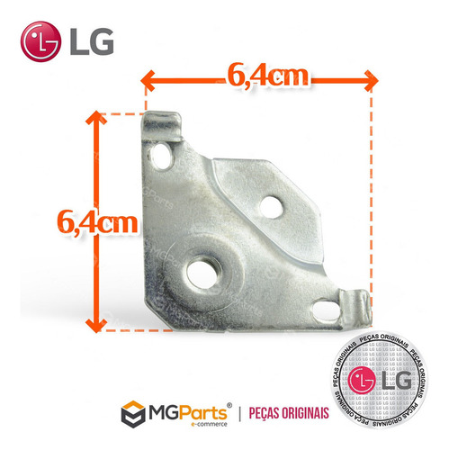 Kit 4 Pés Ajustável Fixadores Lava E Seca LG 17k Wd17bv2s6b