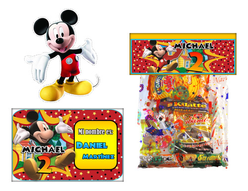 Mega Kit Imprimible Mickey Cotillón 100% Editable Cumpleaños