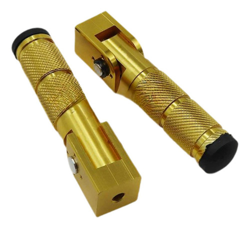 2 Reposapiés Para Motocicleta, Accesorio Dorado
