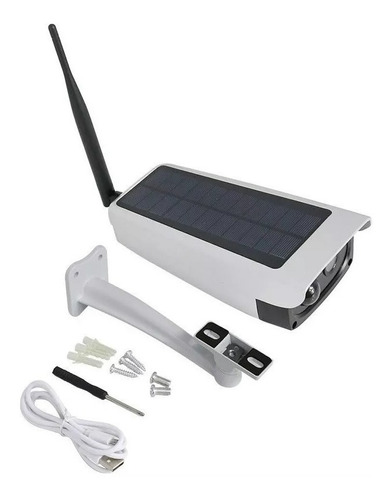 Kit 2 Camera Ip Solar 1080p Wifi Painel Solar Bateria Interna Ideal Para Chacara Fazenda Sitio Casas Empresas Wifi 