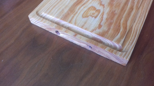 Plato Tabla Madera Carnes Asado 19x30cm Jgo 40 Pzas