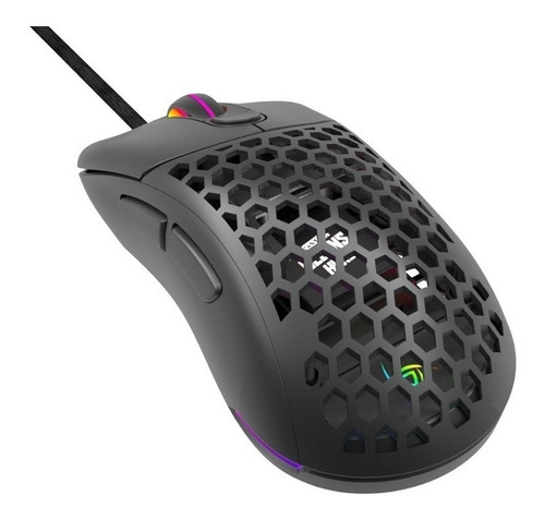 Imagen 1 de 5 de Mouse gamer de juego VSG Aquila Air negro mate
