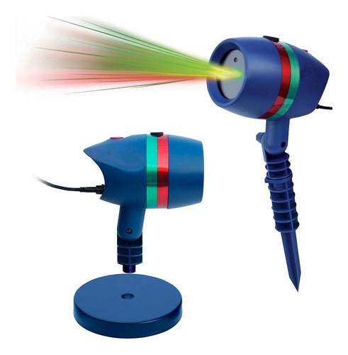 Laser Led Ext Luz Verde - Rojo Efectos Navidad Multipunto Luces Azul