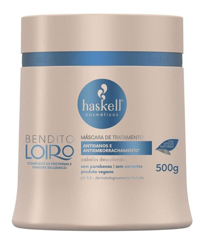 Kit Haskell Bendito Loiro Shampoo Condic E Máscara 500g/ml