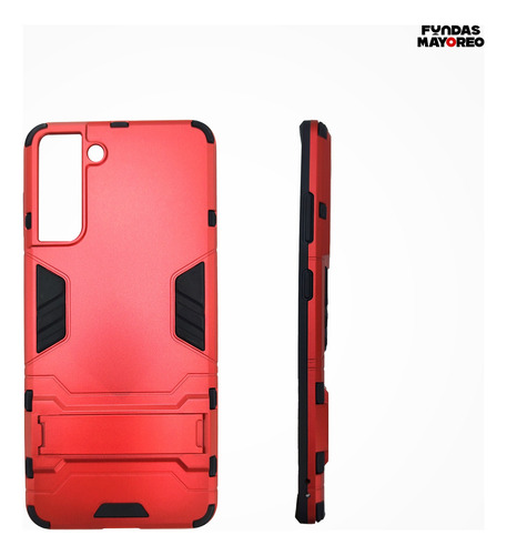 Funda Iron Para Samsung Galaxy S21 Plus Carcasa Antishock Rojo