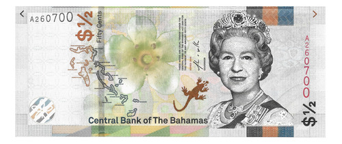 Bahamas Billete De 1/2 Dólar Año 2019 - Pick A77 - Sin Circ.